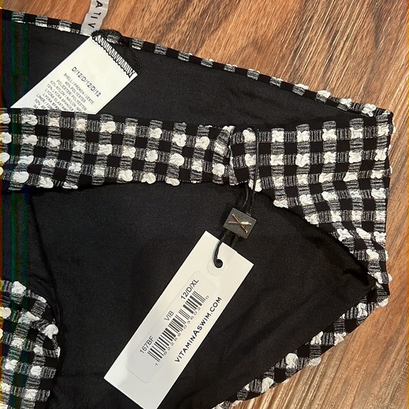 Vitamin A Plaid Bikini Bottom - Picture 10 of 10